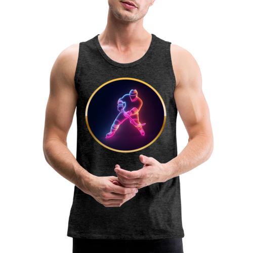 Hockey: Neon Ice Strike - Men's Premium Tank