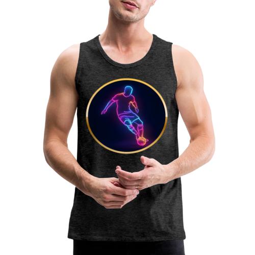 Soccer: Neon Golden Goal - Men's Premium Tank
