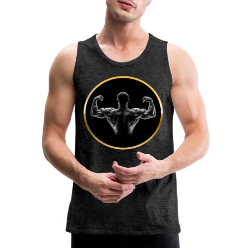 Bodybuilding: Golden Back Power - Men's Premium Tank