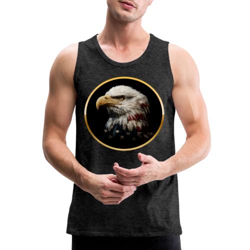 America: Golden Freedom Crest - Men's Premium Tank