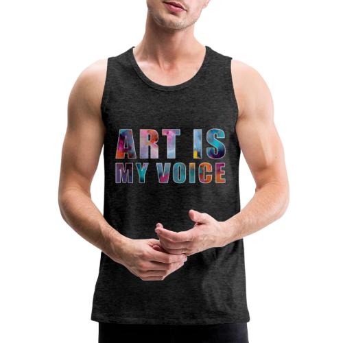 Art Is My Voice - Men's Premium Tank