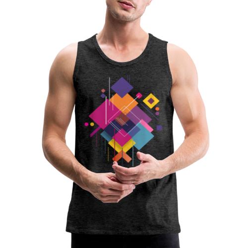 Vibrant Geometry - Men's Premium Tank