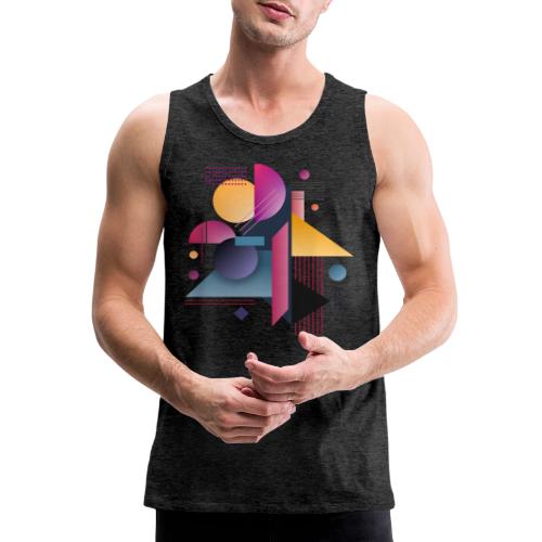 Color Pulse Geometry - Men's Premium Tank