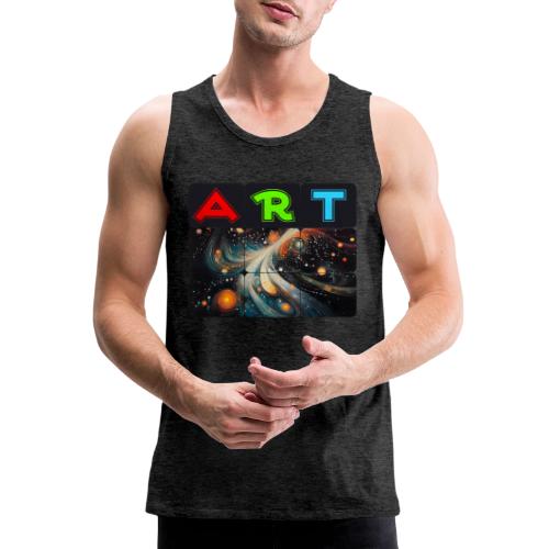 Swirls of Colorful Art - Men's Premium Tank