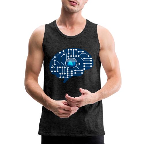 AI: Mind Wired - Men's Premium Tank