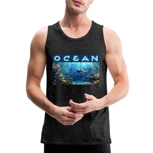 Ocean: Turtle Drift - Men's Premium Tank