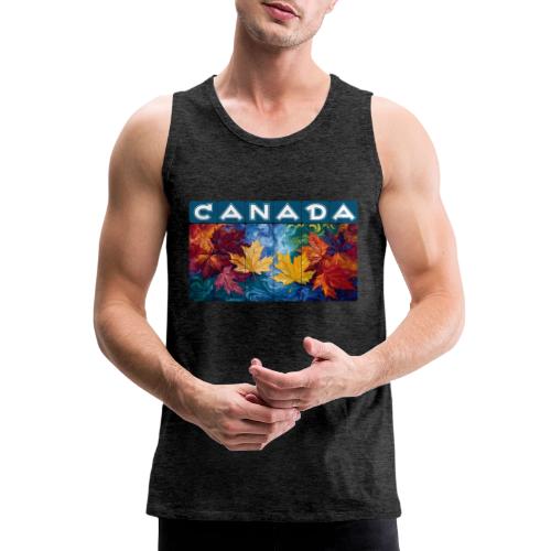 Canada in Brushstrokes - Men's Premium Tank