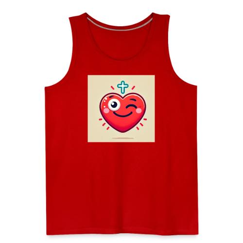 DALLE 2025 09 13 15 56 10 A winking heart sh - Men's Premium Tank