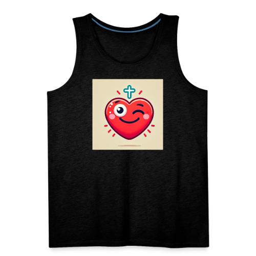 DALLE 2025 09 13 15 56 10 A winking heart sh - Men's Premium Tank