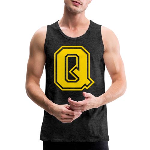 Letter Q – Capital Athletic Alphabet Monogram - Men's Premium Tank