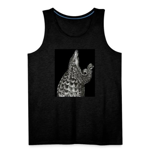 Pangolin with black background - Men's Premium Tank