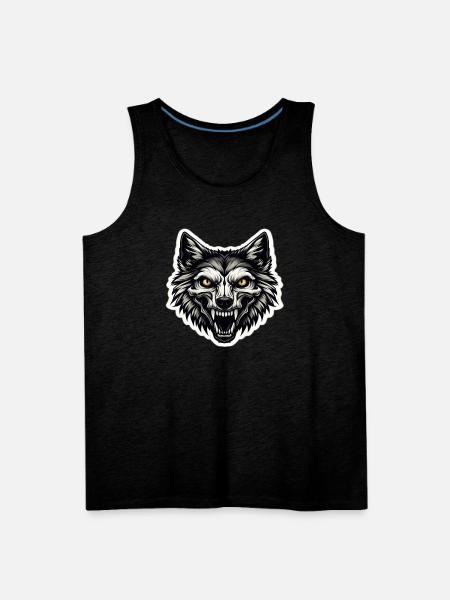 Skulldog: Bite of Style - Men's Premium Tank - charcoal grey