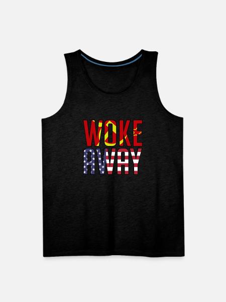 woke away 1 - Men's Premium Tank - charcoal grey