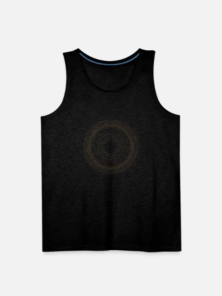 Abstract Dot Design - Men's Premium Tank - charcoal grey