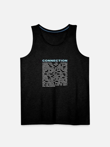 connection - Men's Premium Tank - charcoal grey
