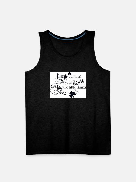 motivational quote - Men's Premium Tank - charcoal grey