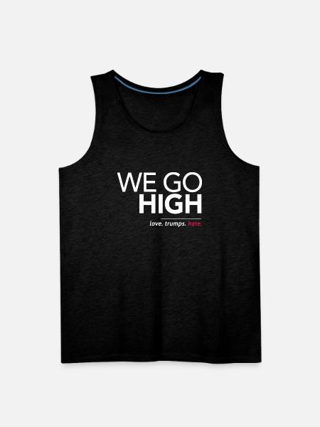 We Go High - Men's Premium Tank - charcoal grey