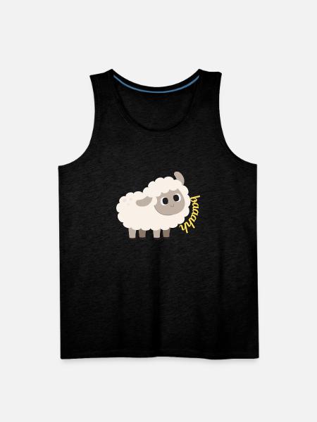 lamb baaahh - Men's Premium Tank - charcoal grey