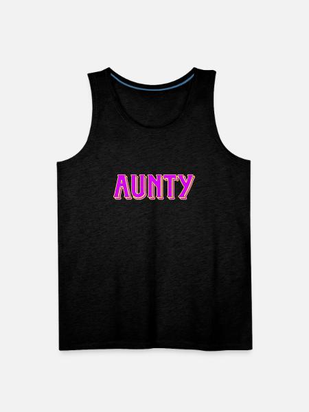 Aunty - Men's Premium Tank - charcoal grey