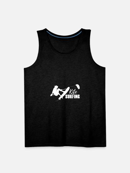 Kite Surfing - Men's Premium Tank - charcoal grey