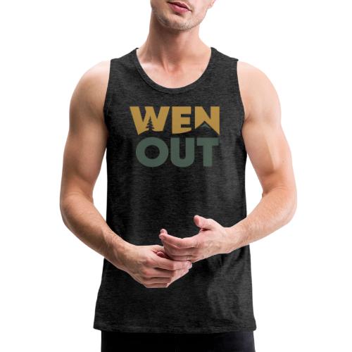 WenOut Logo (dark) - Men's Premium Tank