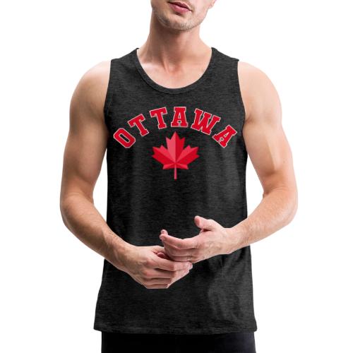 Ottawa with maple leaf - Men's Premium Tank
