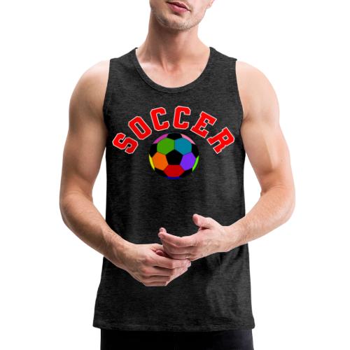 Soccer: Colorful Kick - Men's Premium Tank
