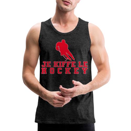 I love hockey - Men's Premium Tank