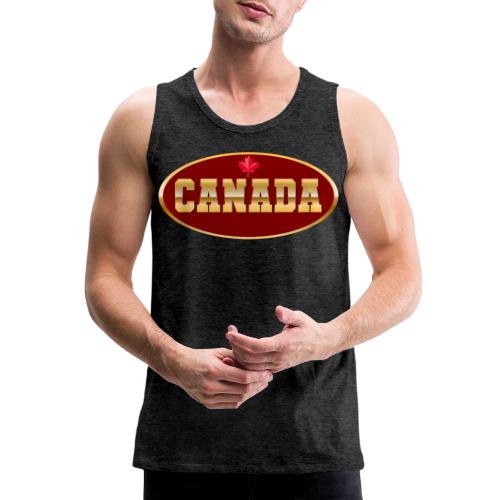 Canada in golden letters - Men's Premium Tank