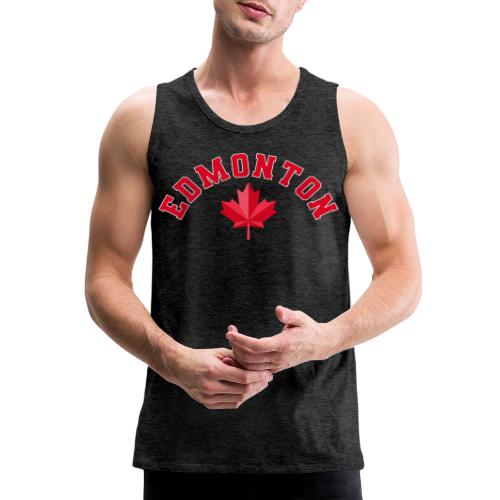 Edmonton with maple leaf - Men's Premium Tank