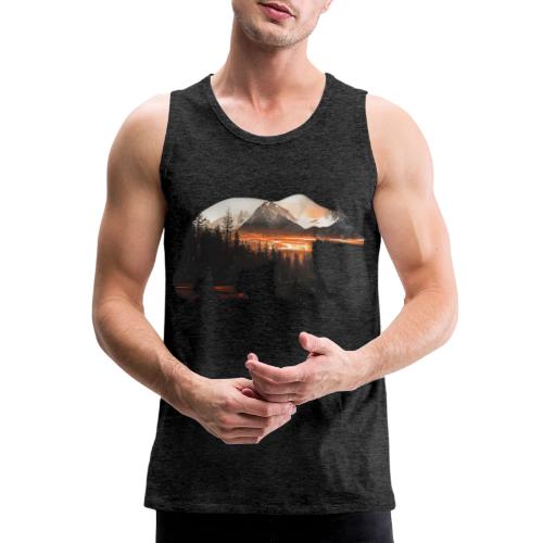 Canada Bear: fiery tones - Men's Premium Tank