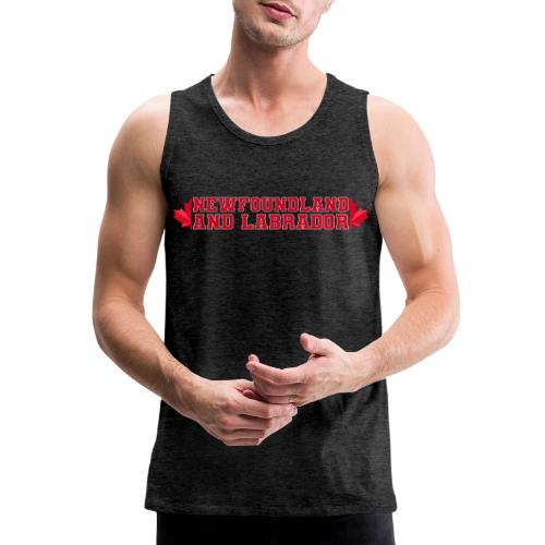 Newfoundland and Labrador with maple leaf - Men's Premium Tank