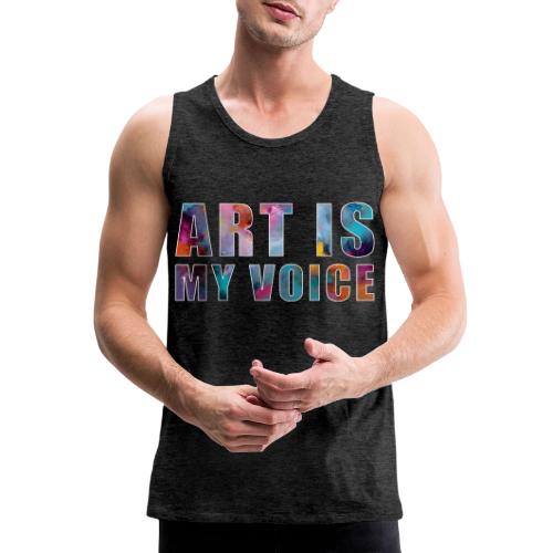 Art Is My Voice - Men's Premium Tank