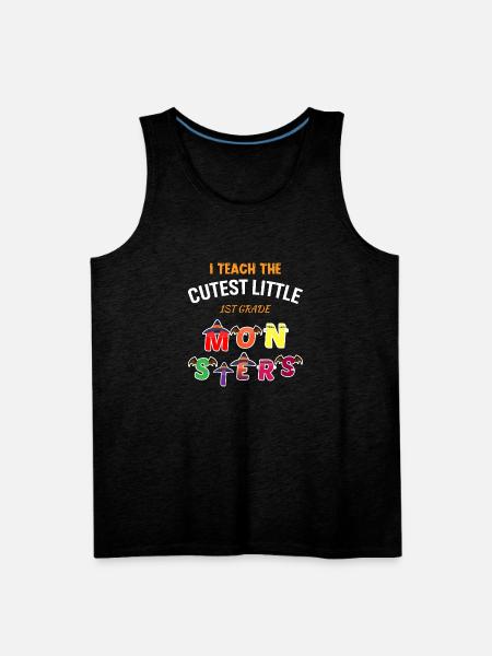 The Cutest Little Monsters - Men's Premium Tank - charcoal grey