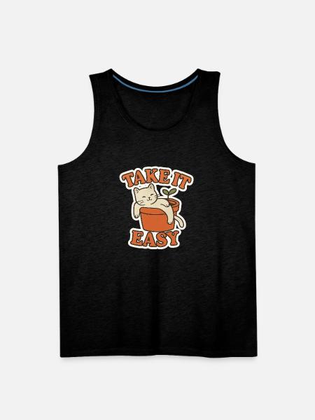 Take It Easy - Men's Premium Tank - charcoal grey