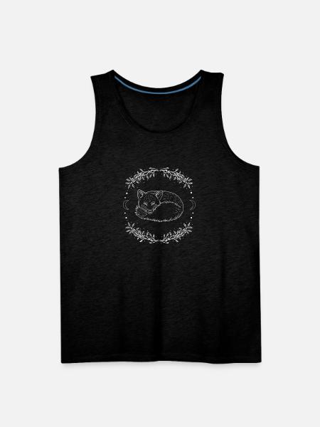 Lunar fox - Men's Premium Tank - charcoal grey