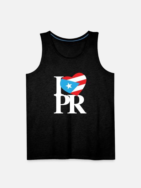 I Love Pr Retro - Men's Premium Tank - charcoal grey