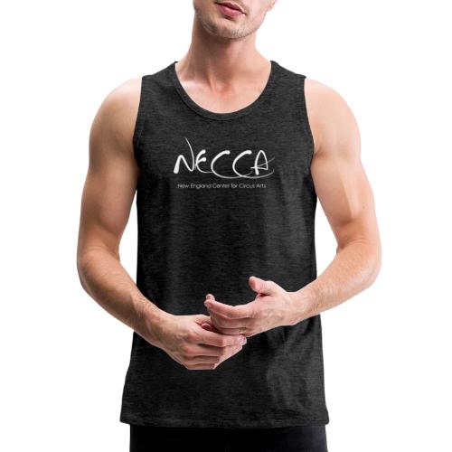 White NECCA Logo - Men's Premium Tank
