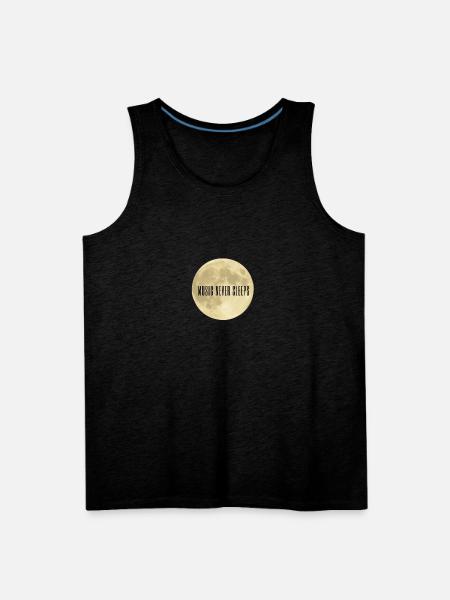 Music Never Sleeps - Men's Premium Tank - charcoal grey