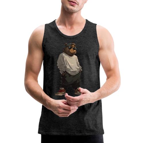 Urban Streetwear Bear Cool Apparel Design - Men's Premium Tank