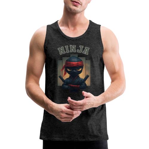 Cartoon Ninja Vibes - Men's Premium Tank