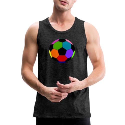 Multi-colored soccer ball - Men's Premium Tank