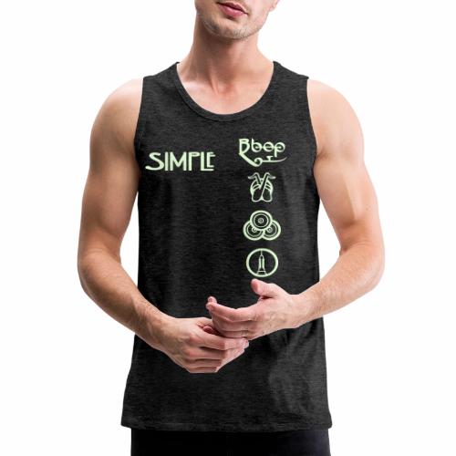simplesymbolsvert - Men's Premium Tank