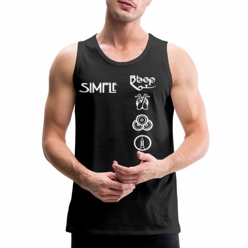 simplesymbolsvert - Men's Premium Tank