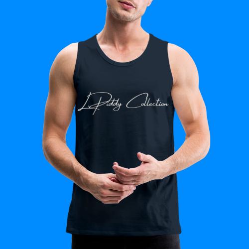 Official L.Piddy Collection Logo in White - Men's Premium Tank