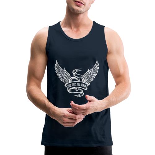 Love Gives You Wings, Heart With Wings - Men's Premium Tank