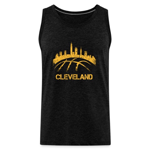 Cleveland Basketball Skyline - Men's Premium Tank