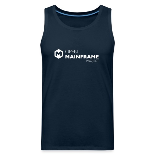 Open Mainframe Project - White Logo - Men's Premium Tank