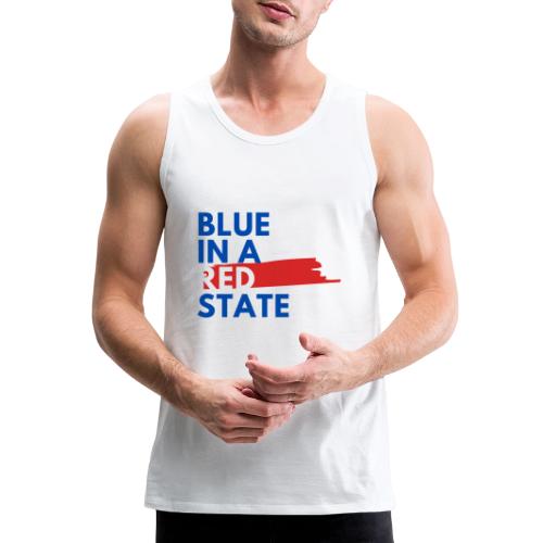 Blue in a red state - Vote Blue - Men's Premium Tank