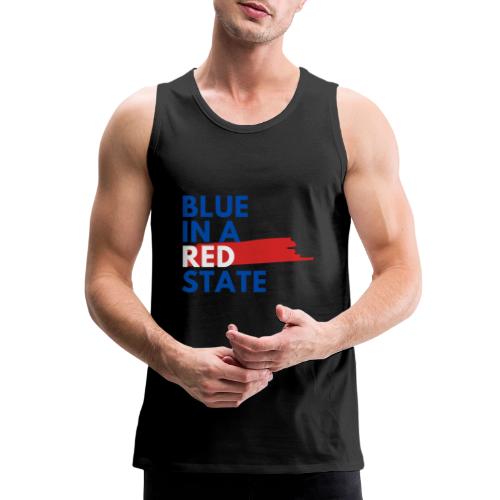 Blue in a red state - Vote Blue - Men's Premium Tank